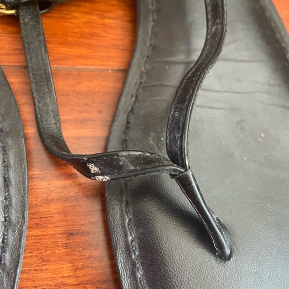 Tory Burch Black Parent Strappy Sandals Size 9 - Picture 6 of 8
